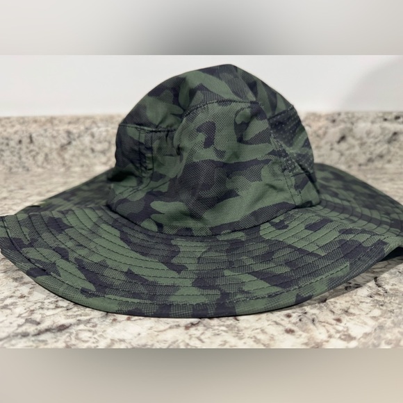 Mission COOLING ANYWHERE BOONIE BUCKET HAT Green Camouflage OSFM - Picture 4 of 7